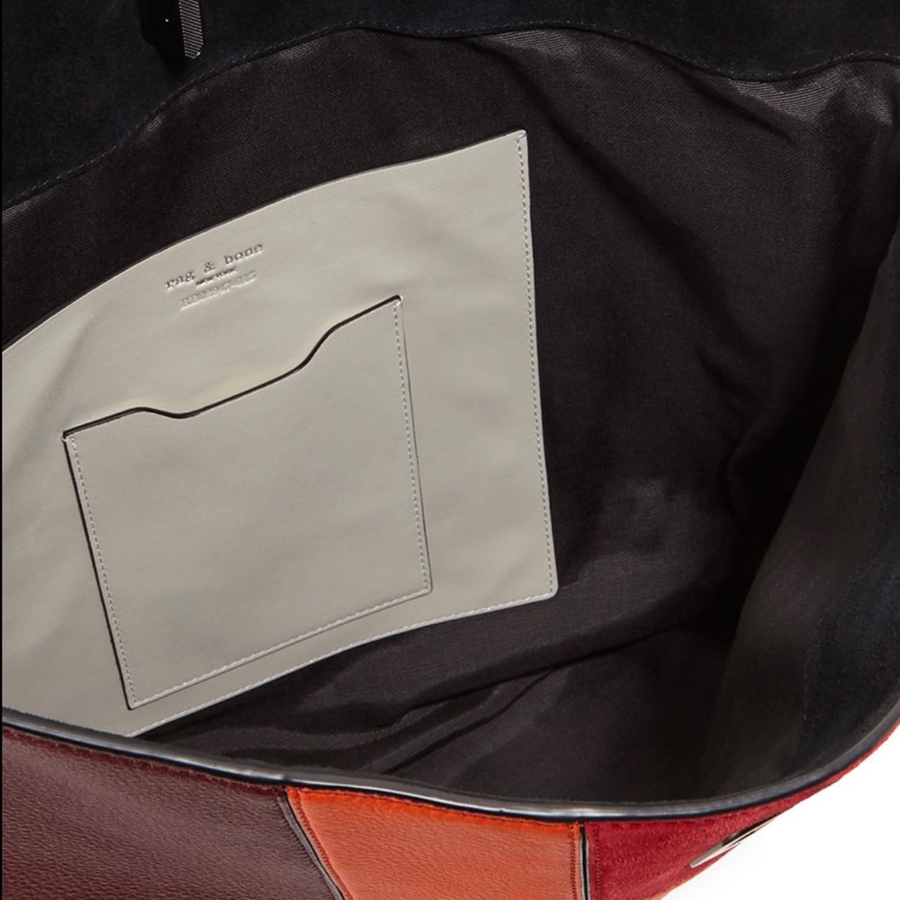 Rag & Bone Sullivan Patchwork Leather Hobo Bag, B… - image 4